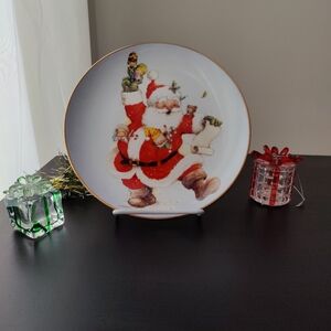 Royal Fulton | Franklin Mint | Giordano art | Santa Claus 🎅 Collector Plate